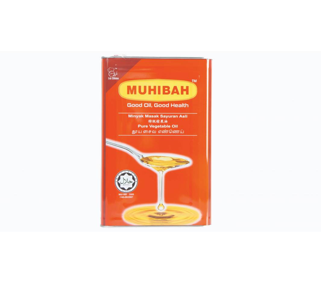 Muhibah Pure Vegetable Oil 18 Liter Tin